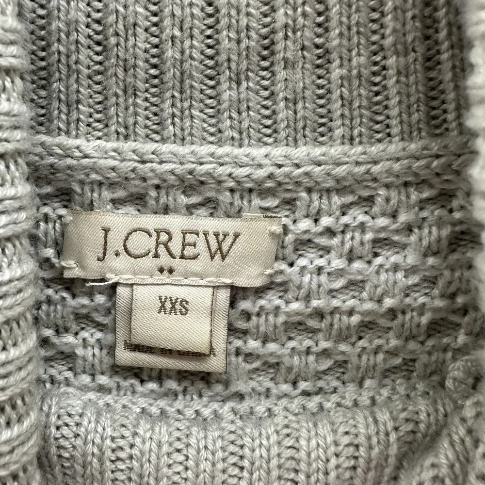 J Crew Textured Turtleneck Sweater‎ Womens XXS Beige Long Sleeve H3909